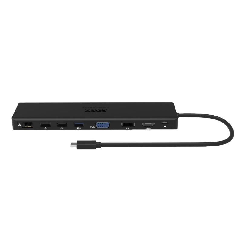 Port USB Type-C 1 x USB3.1|2 x USB 3.0|2 x USB 2.0|1 xHDMI-DP-VGA| Micro+SD Card Reader|1 x Mini DP|1 x RJ45|1 x Audio-Microphone| PD 100W -Black-2