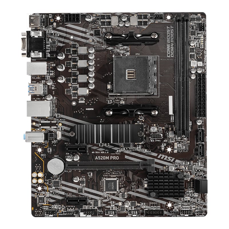 MSI A520M-PRO AMD AM4 MATX Gaming Motherboard-1