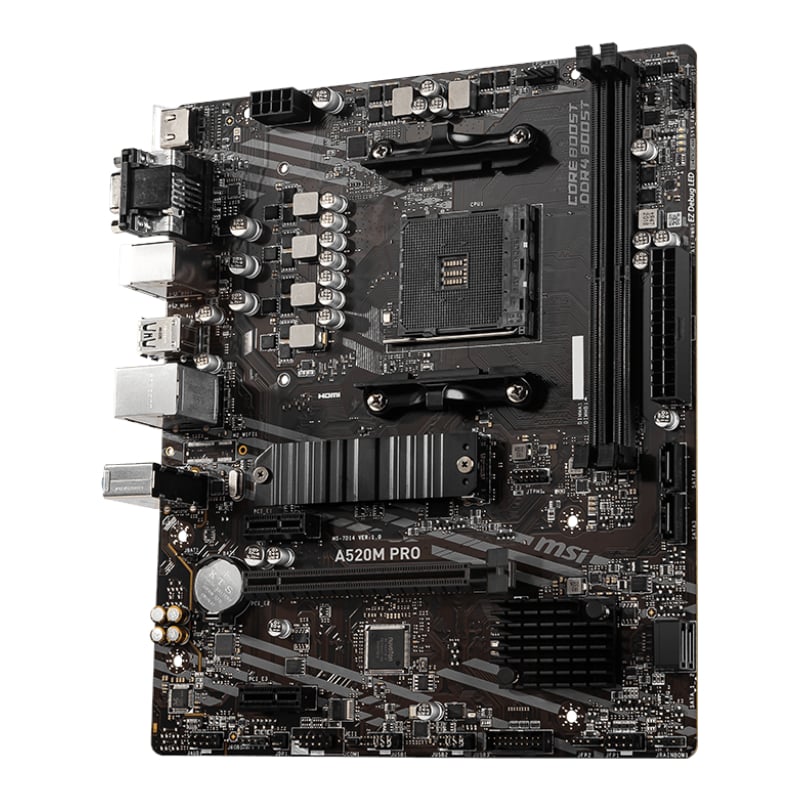 MSI A520M-PRO AMD AM4 MATX Gaming Motherboard-2