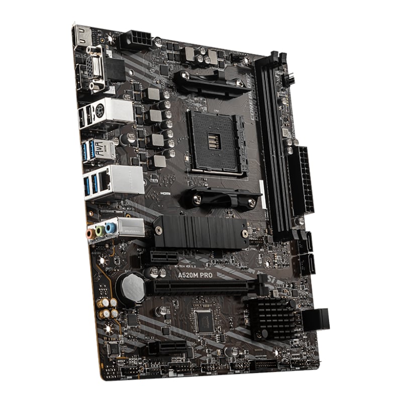 MSI A520M-PRO AMD AM4 MATX Gaming Motherboard-3