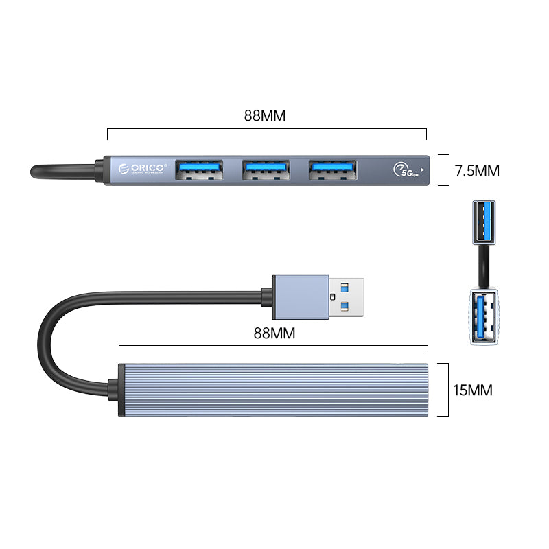 ORICO 4 Port USB-A 1xUSB3.0-3XUSB2.0-1