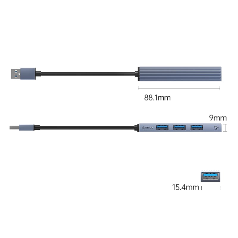 ORICO 4 Port USB Hub 15cm-1