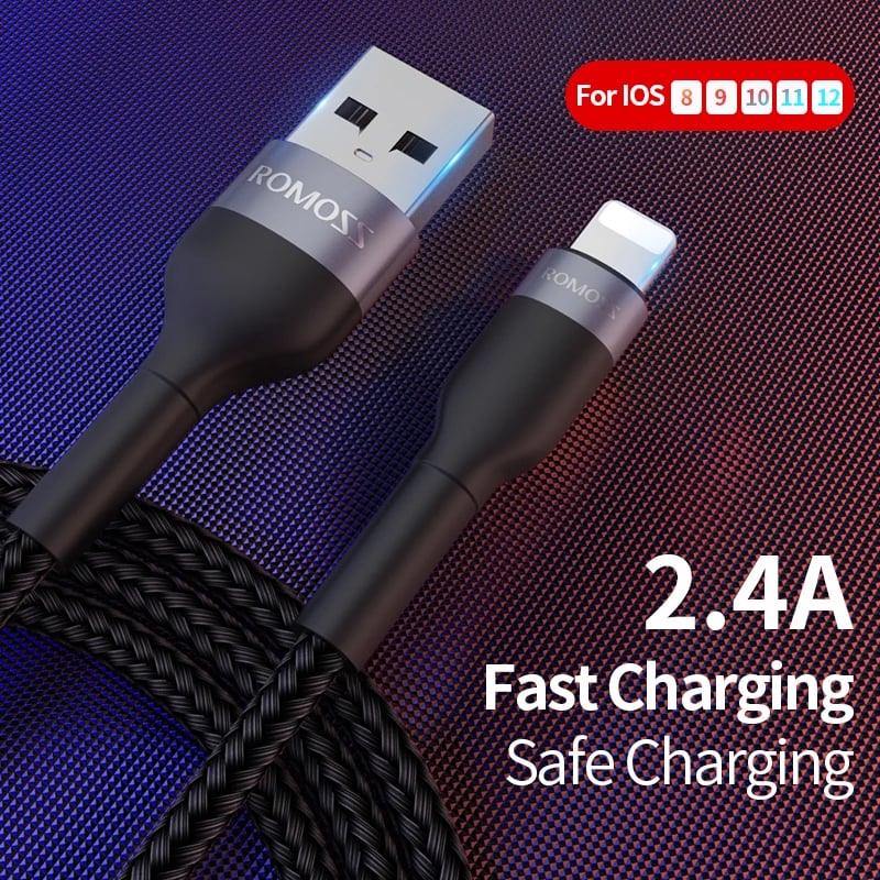 Romoss USB to Lightning 1m Cable Black-3