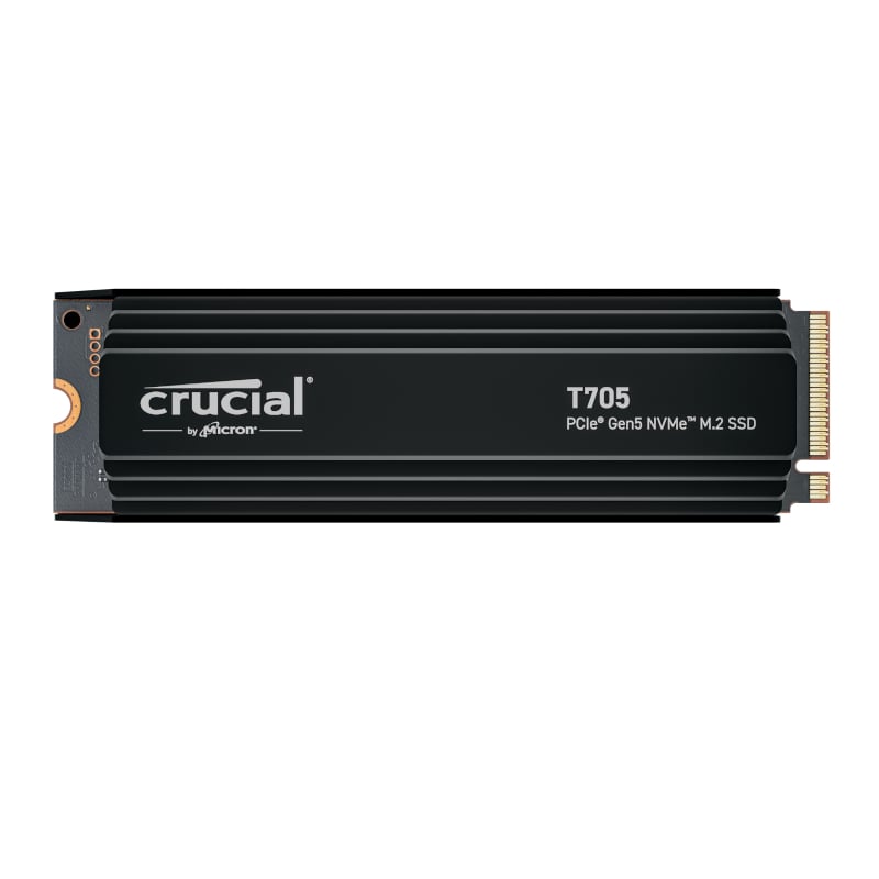 Crucial T705 1TB M.2 NVMe Gen5 with Heatsink NAND SSD-0