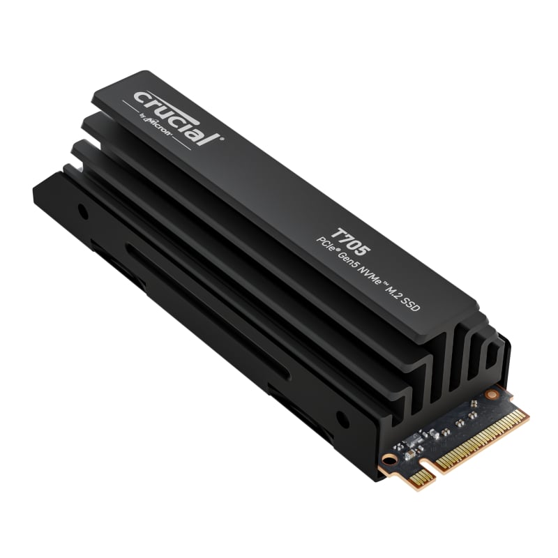 Crucial T705 1TB M.2 NVMe Gen5 with Heatsink NAND SSD-1