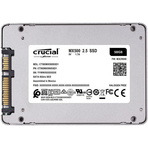 Crucial MX500 500GB 2.5" SATA 3D NAND SSD-2