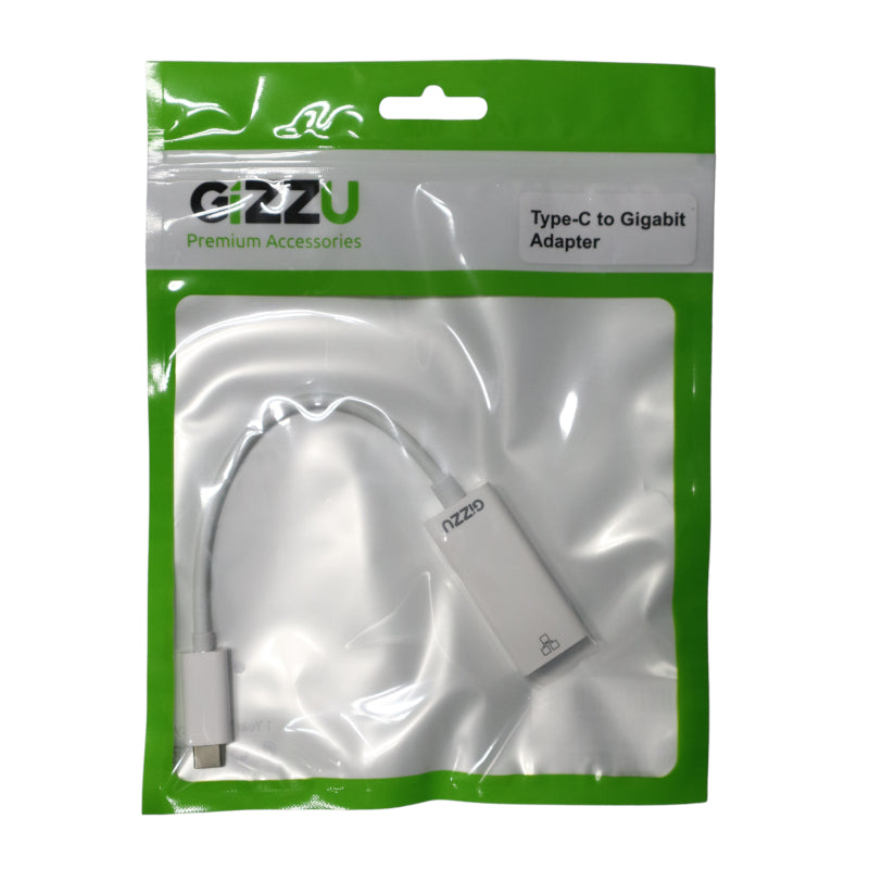 GIZZU USB-C to Gigabit Adapter Polybag - White-1