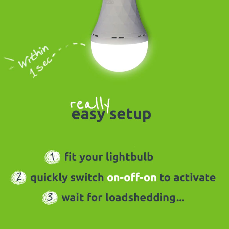 Gizzu Everglow Rechargeable Warm White Emergency Downlight Bulb-2