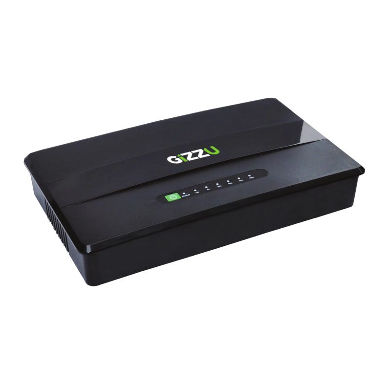 GIZZU 30W 38Wh 10400mAh Mini DC UPS - Black-0