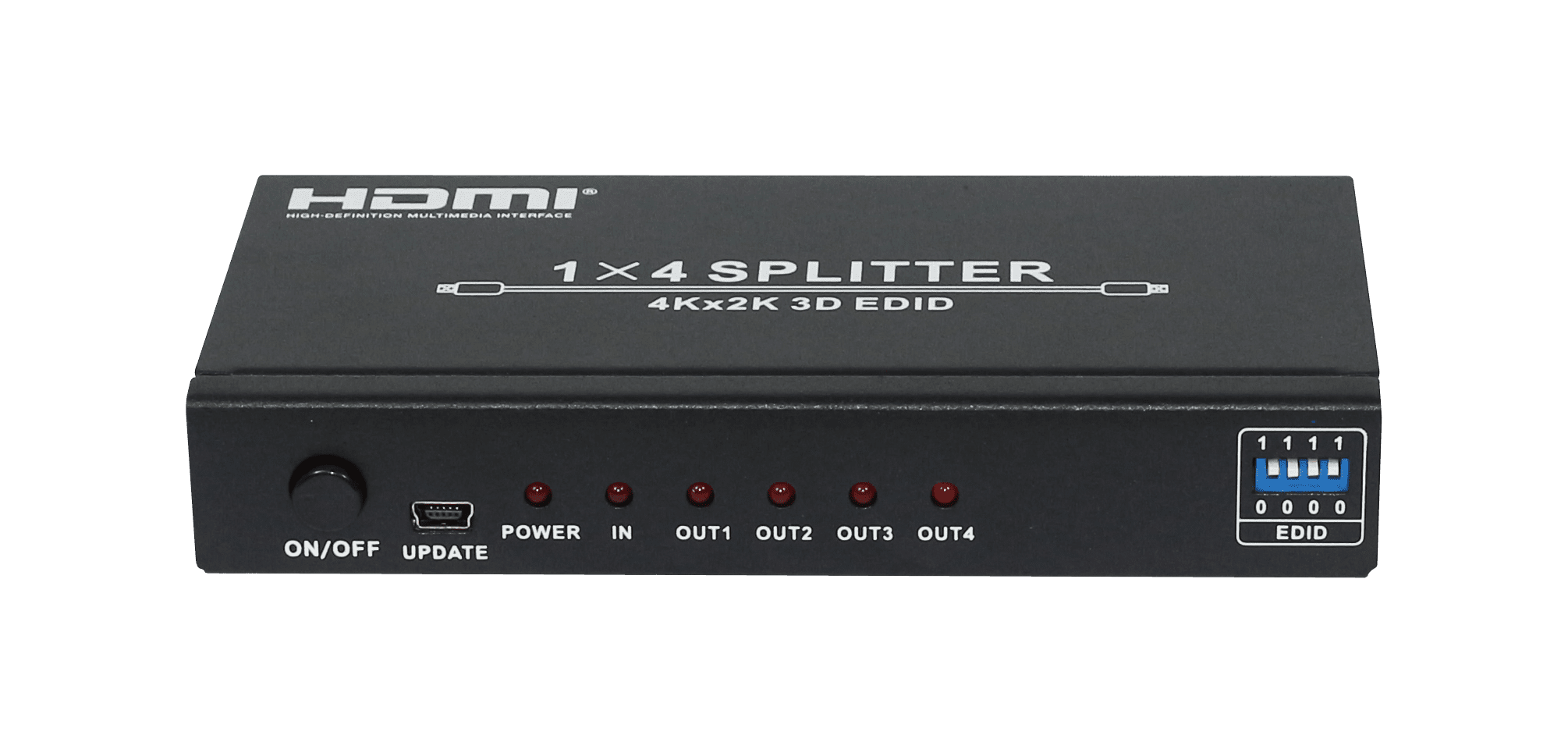 HDCVT 1x4 HDMI 1.4 Splitter supports HDCP1.4 and EDID-2