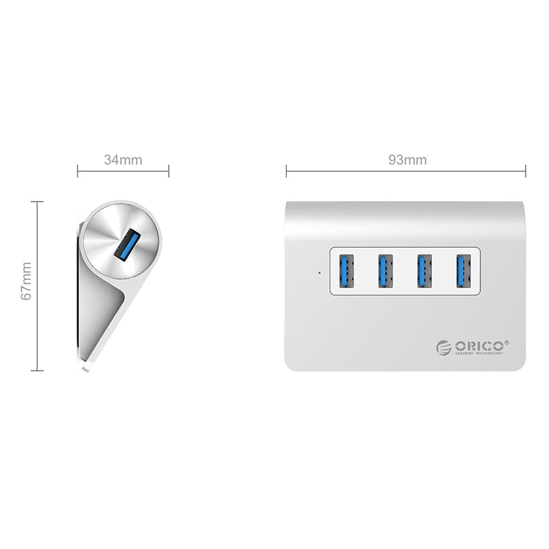 ORICO 4 Port USB3.0 Angled Hub-2