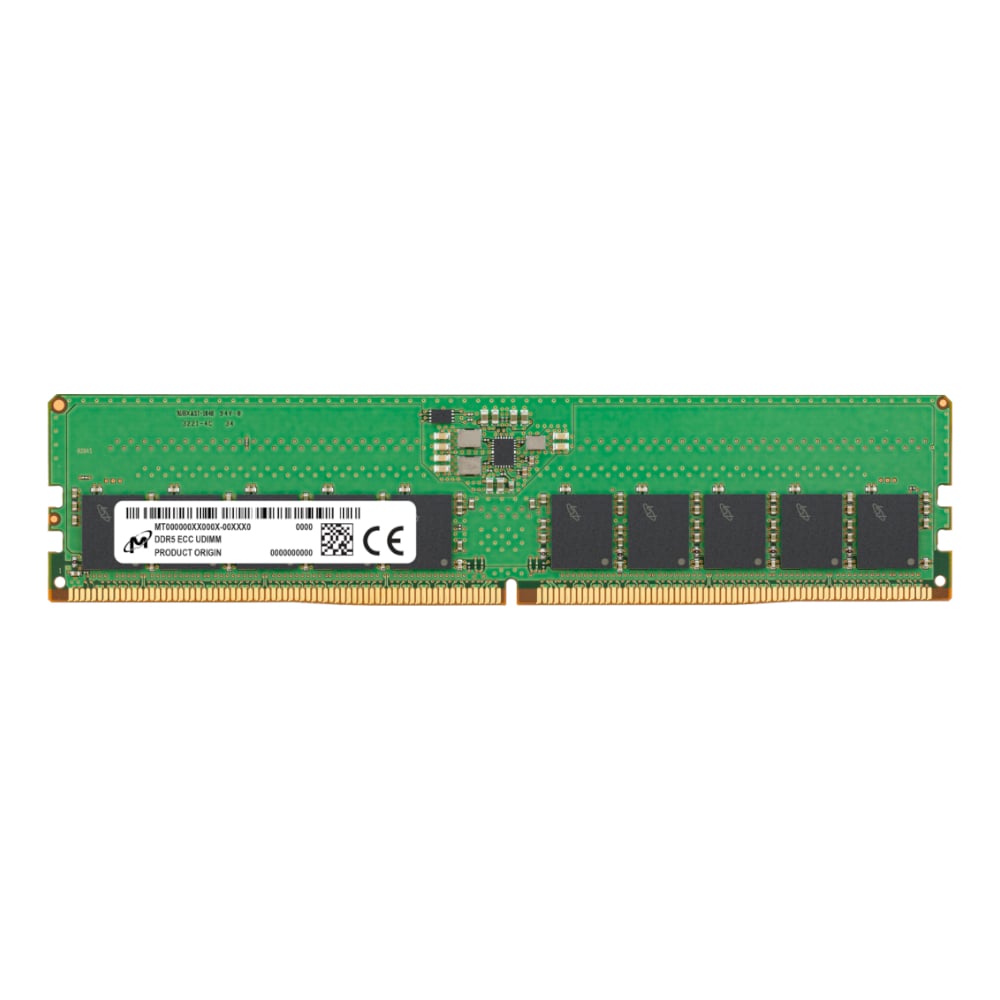 Micron MTC10C1084S1EC48BR 16GB 4800MHz DDR5 ECC UDIMM Memory-0