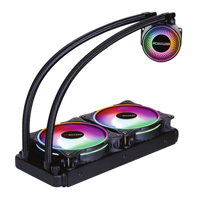 PCBuilder Hydro Chill 240MM AIO Liquid CPU Cooler ARGB-0