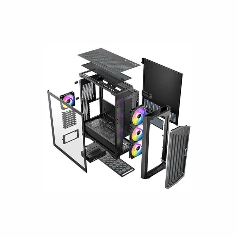 Antec Performance FT1 E-ATX |ATX |M-ATX | ITX ARGB Full-Tower Gaming Chassis - Black-16