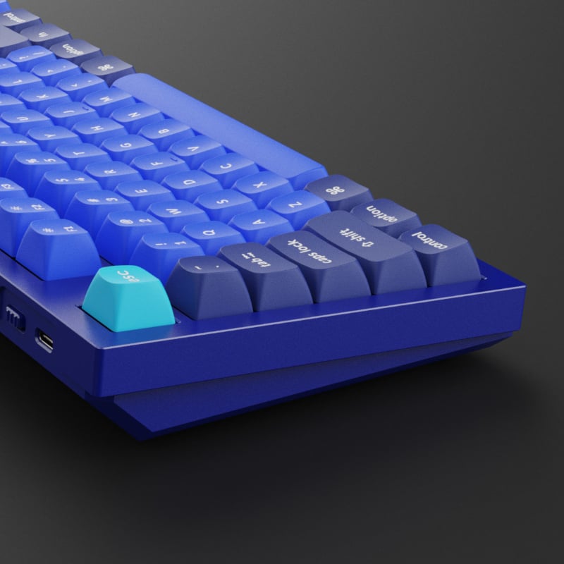 Keychron Q6 100% Red G Pro Switches Aluminium RGB Wired Keyboard - Blue-3