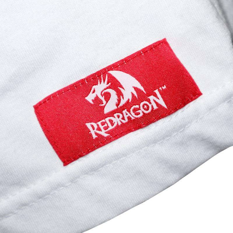 REDRAGON SAMURAI T-SHIRT - WHITE - LARGE-3