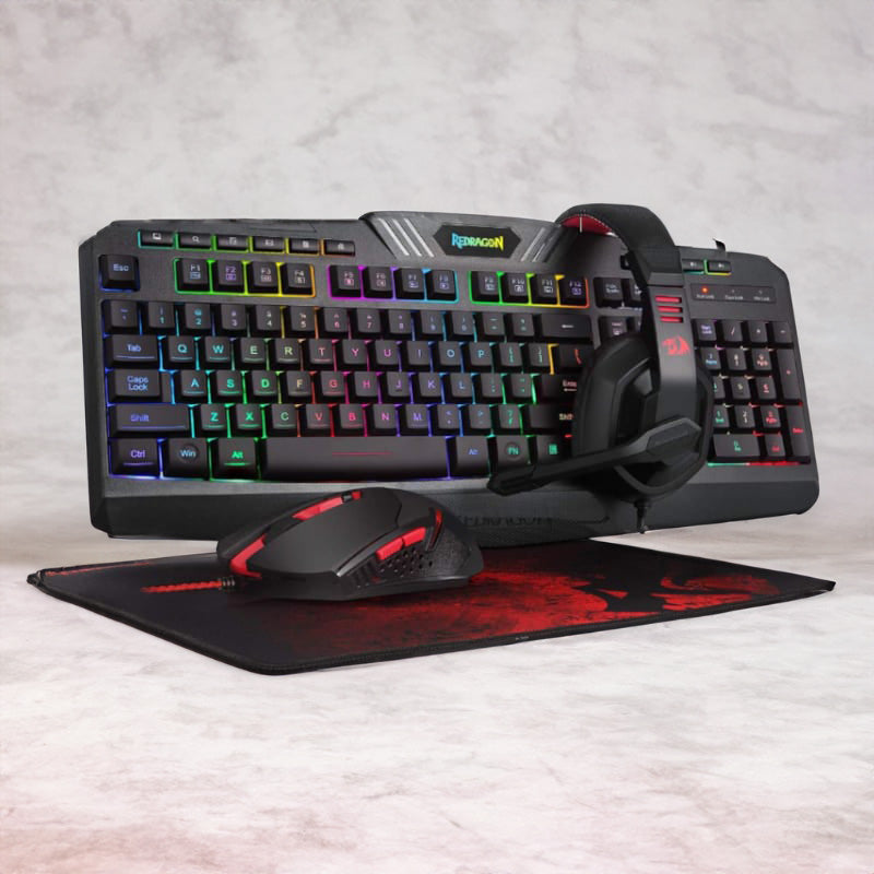 REDRAGON 4IN1 Gaming Combo Mouse|Mouse Pad|Headset|Keyboard-5