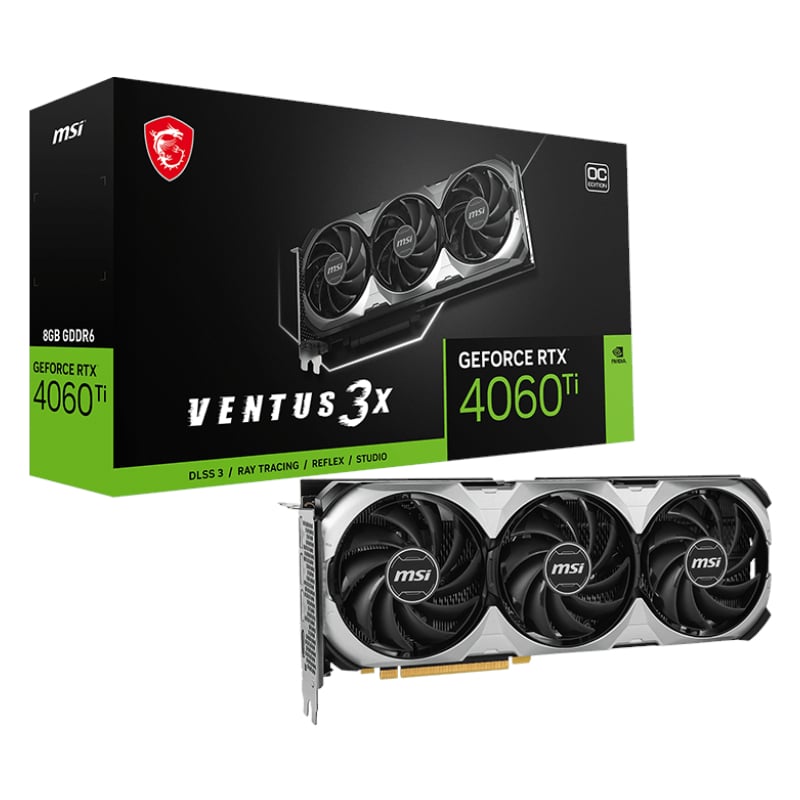 MSI Nvidia GeForce RTX 4060Ti Ventus 3X E 8G GDDR6X 128-BIT Graphics Card-0