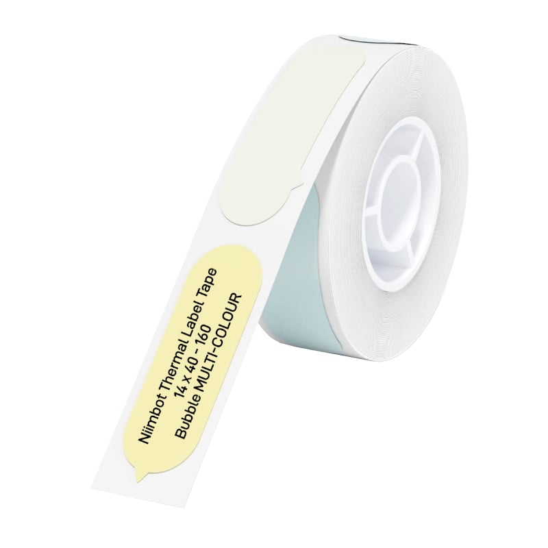 NIIMBOT D11/D110/D101/H1S Thermal Label 14x40mm - 160 Labels Per Roll - Bubble B-0