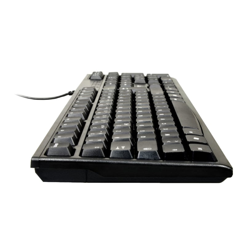 Port Connect Office Budegt Wired Keybaord-Black-2