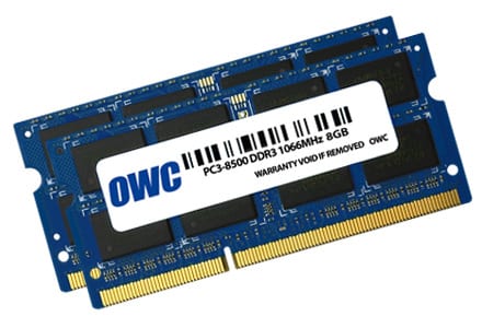 OWC Mac 16GB Kit (2x8GB) 1066Mhz DDR3 SODIMM Memory-0